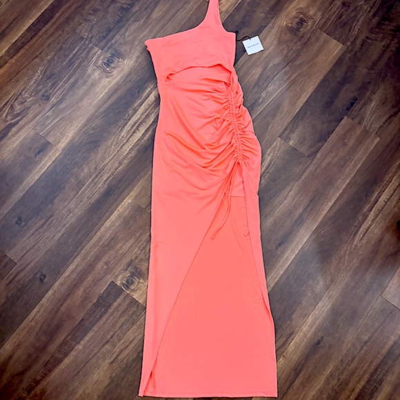 Alanie Maxi Dress in Neon Pink/Orange - size Small (NWT) - Picture 3 of 9